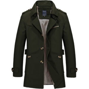 Men's Windbreaker Jacket Cotton Lightweight Breathable Work Outerwear