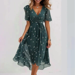 Women's Floral A-Line Dress Cotton Breathable Casual Summer