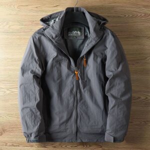 Men's Tactical Jacket Removable Hood Lightweight Trench Spring