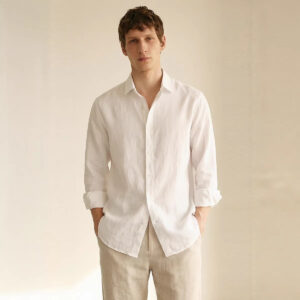 Men's Italian Linen Long Sleeve Shirt